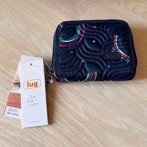 Lug Splits Wallet - Rainbow Navy